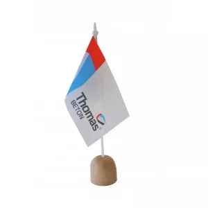 FLAGA 11x6cm  CHORĄGIEWKA REKLAMOWA Z DOWOLNYM NADRUKIEM