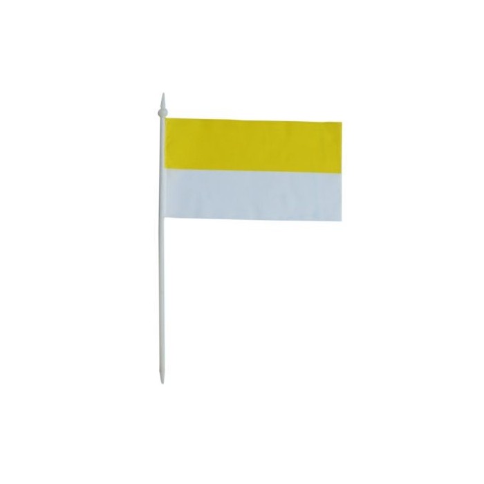 Chorągiewka maryjna biało niebieska 11x6