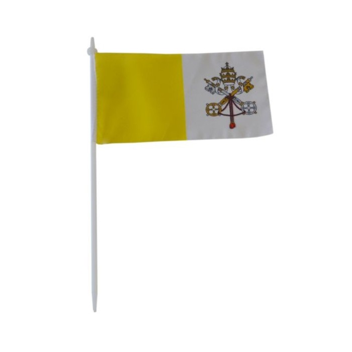 Chorągiewka maryjna biało niebieska 11x6