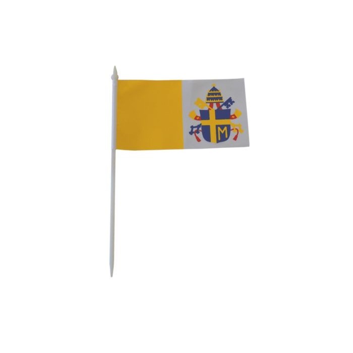Chorągiewka maryjna biało niebieska 11x6 Chorągiewka maryjna biało niebieska 11x6