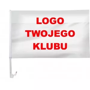 AUTOFLAGA  Polski 30x20cm  Flaga samochodowa Polski - barwy