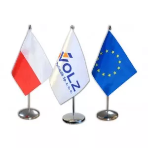 STOJACZEK GABINETOWY JEDNOMASZTOWY Z CHORĄGIEWKĄ