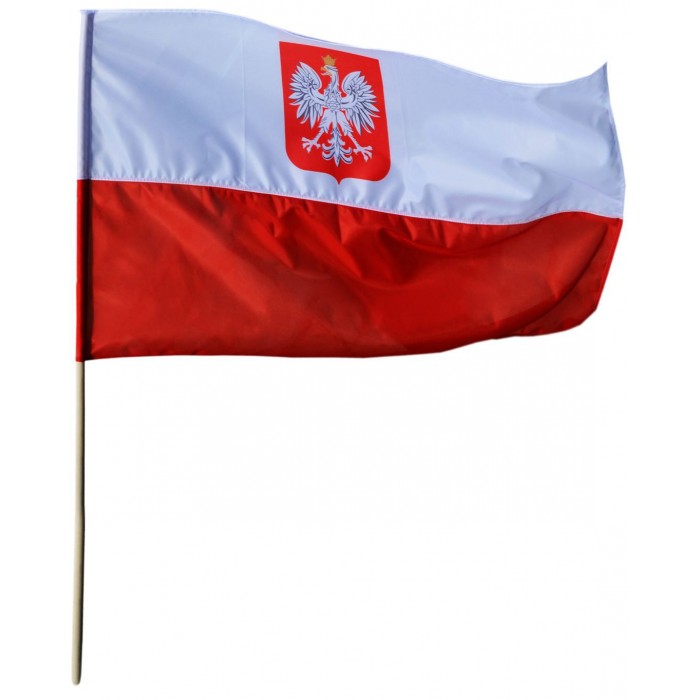 Flaga polski godło 
