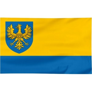 Flaga województwa Opolskiego z herbem 100x60cm