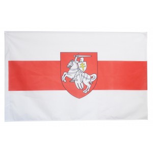 Flaga Białorusi Pogoń historyczna Białoruś opozycja  100x60cm z konikiem