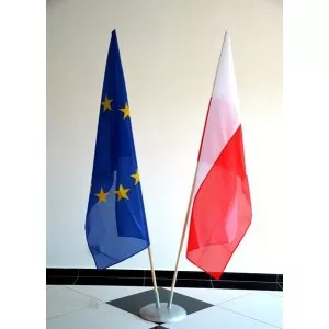 Podstawa gabinetowa z flagami
