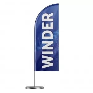 Beach flaga na maszcie winder 450x90cm (390x90cm)