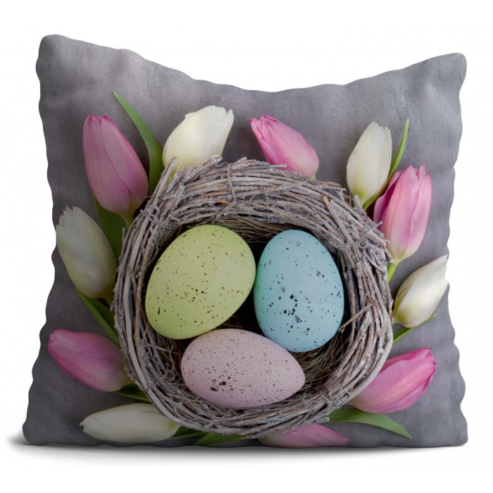 Poduszka 40x40cm Wzór wielkanocny jednostronna