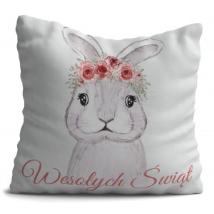 Poduszka 40x40cm Wzór wielkanocny dwustronna