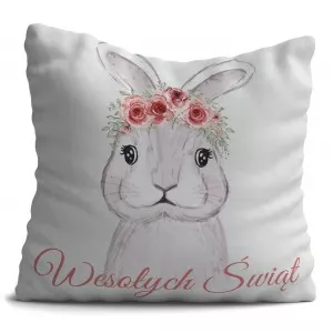 Poduszka 40x40cm Wzór wielkanocny dwustronna