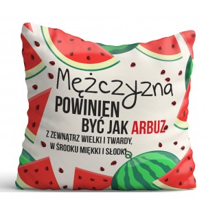 Poduszka na Walentynki  Dzień chłopaka 40x40cm jednostronna