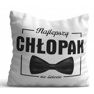 Poduszka na Walentynki  Dzień chłopaka 40x40cm jednostronna