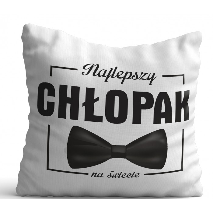 Poduszka na Walentynki  Dzień chłopaka 40x40cm jednostronna