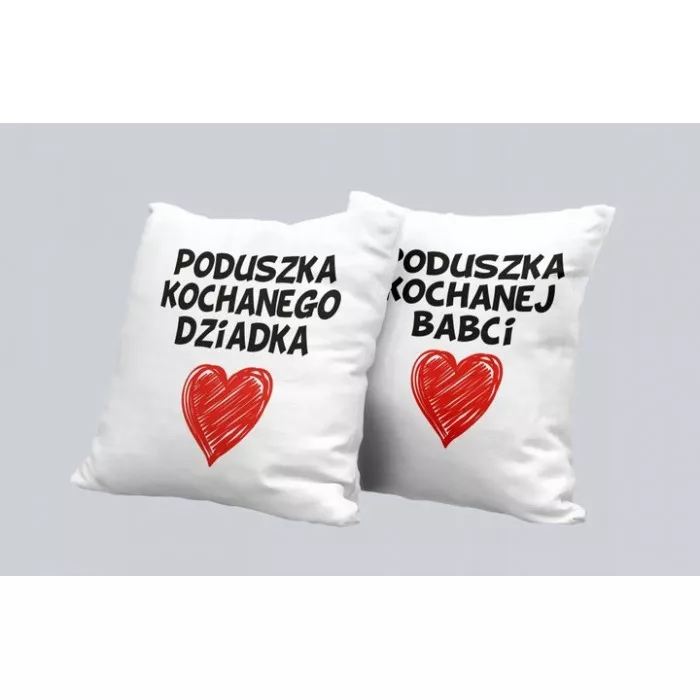Zestaw 2 poduszek PREZENT Dzień Babci i Dziadka PODUSZKA RM-193 + RM-194 Zestaw 2 poduszek PREZENT Dzień Babci i Dziadka PODUSZKA RM-193 + RM-194