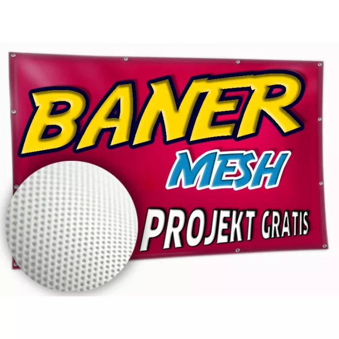 BANER REKLAMOWY PCV MESH 1m2