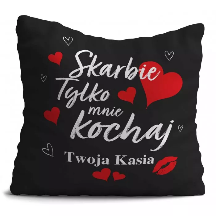 Poduszka na Walentynki 40x40cm Gotowe Wzory dwustronna