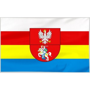 Flaga województwa Podlaskiego z herbem 300x150cm