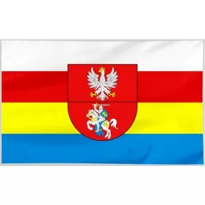 Flaga województwa Podlaskiego z herbem 300x150cm