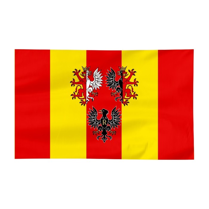 Flaga województwa Łódzkiego z herbem 100x60cm