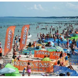 Parawan plażowy 700x70cm z dowolnym nadrukiem
